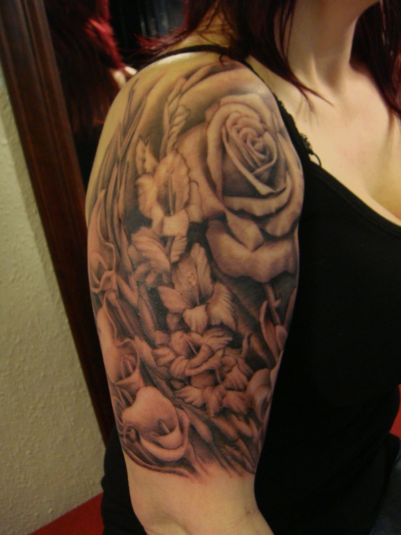 12 Sleeve Flower Tattoos ~ Flower